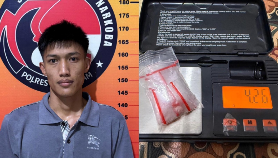 Digerebek Dikontrakan Bedeng, Mahasiswa Ini Ternyata Simpan 21 Paket Sabu