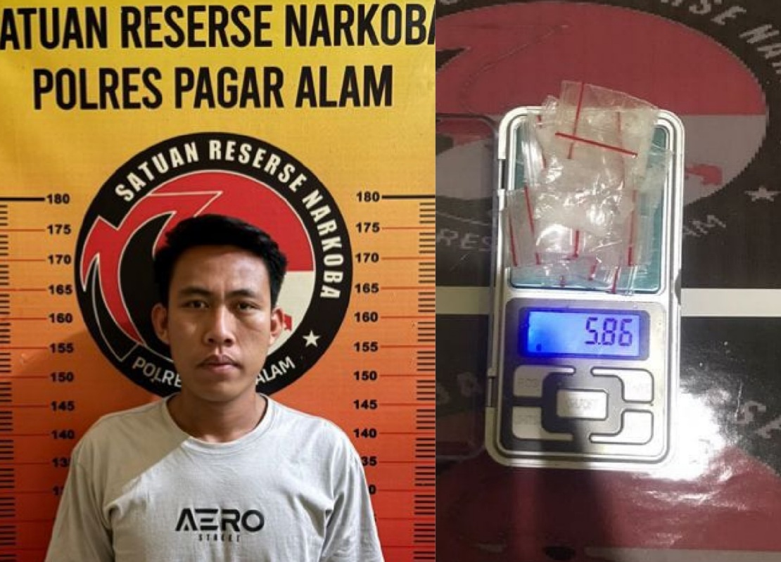 Gagal Transaksi 19 Paket Sabu, Mahasiswa Ini Diringkus Dipenginapan di Pagar Alam