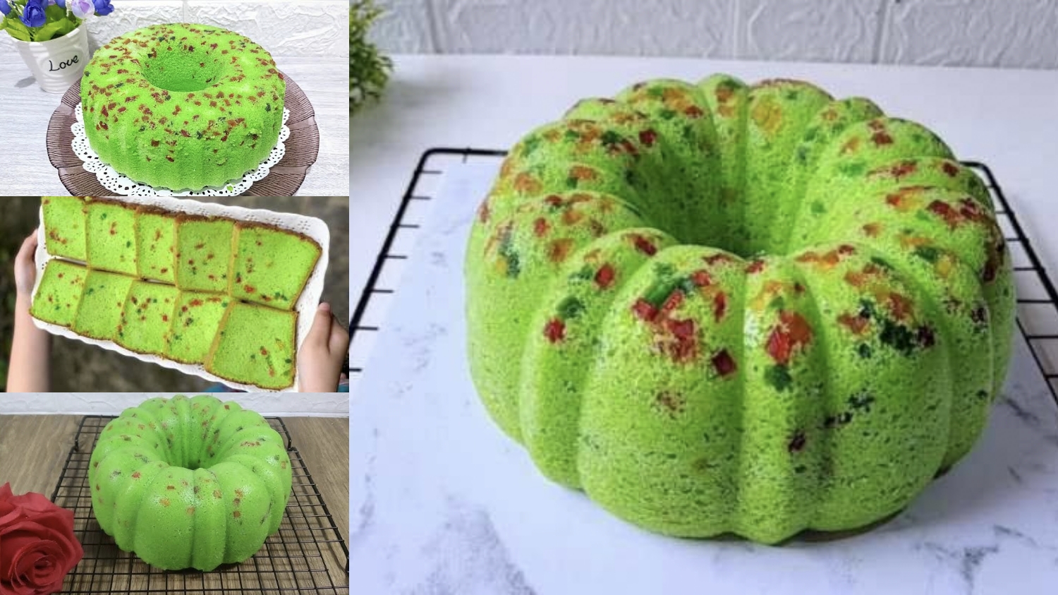 Kreasi Bolu Kukus Pandan Sukade, Pas untuk Teman Ngopi