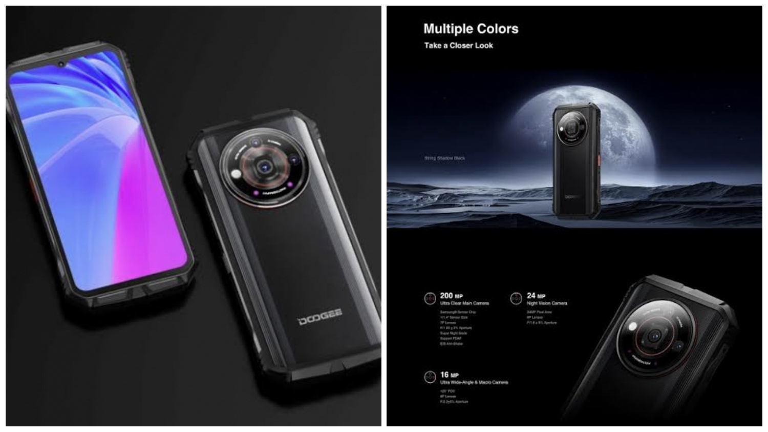 Doogee V30 Pro, HP Performa Gahar Baterai 10.800 mAh dan Kamera 200 MP