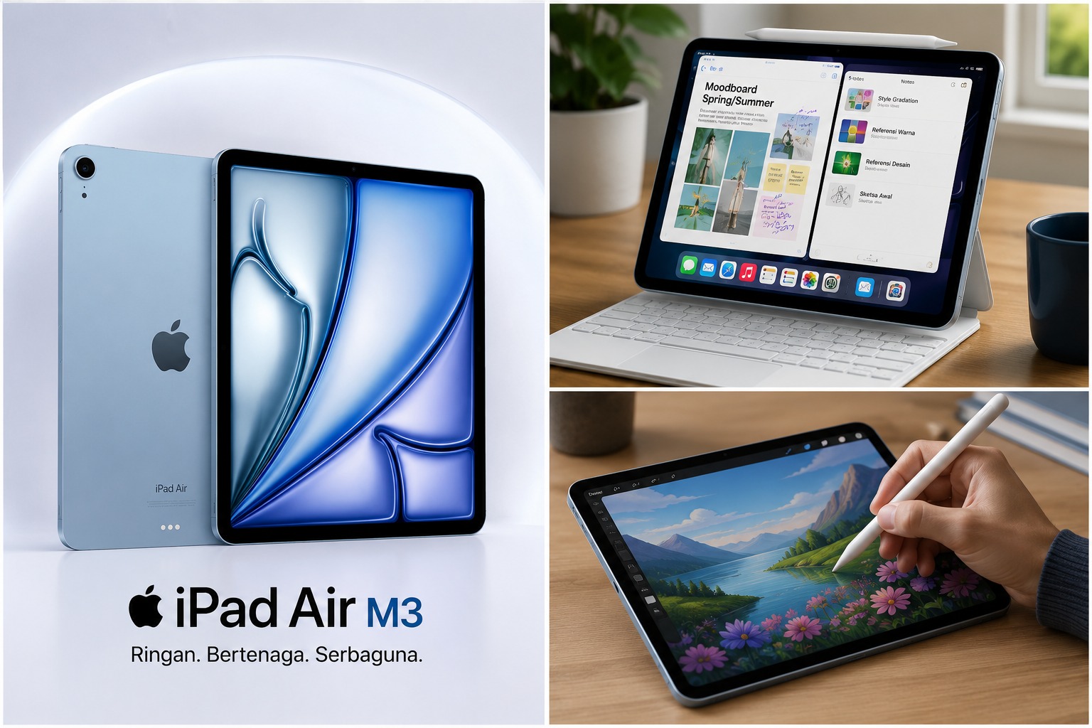 Review iPad Air M3: Tablet Tipis dengan Performa Kencang dan Fitur Lengkap!