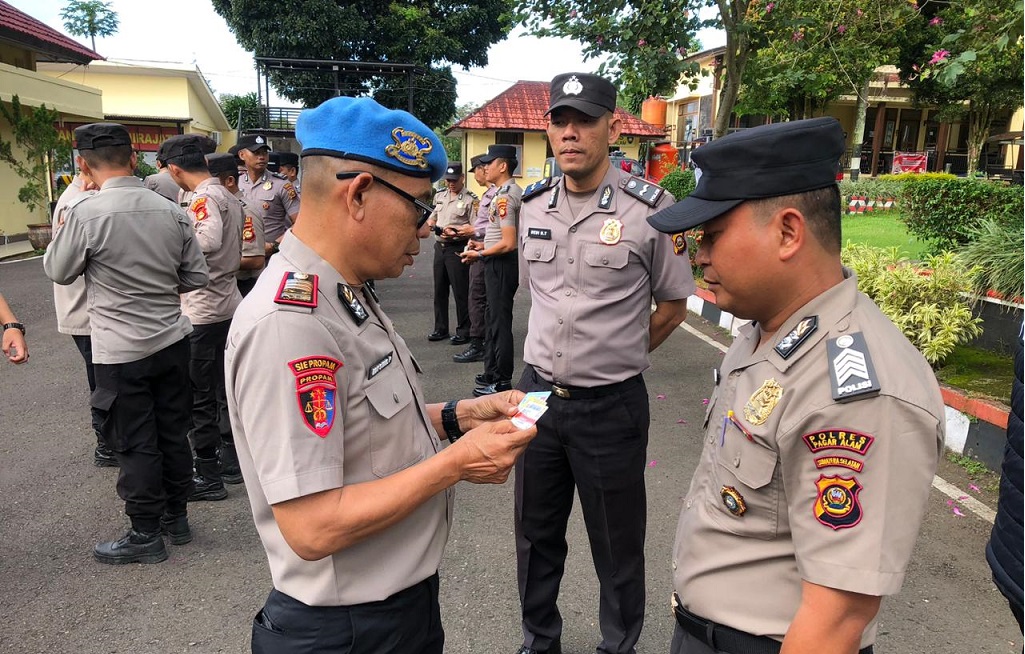 Propam Polres Pagar Alam Gelar Giat Penegakan Disiplin