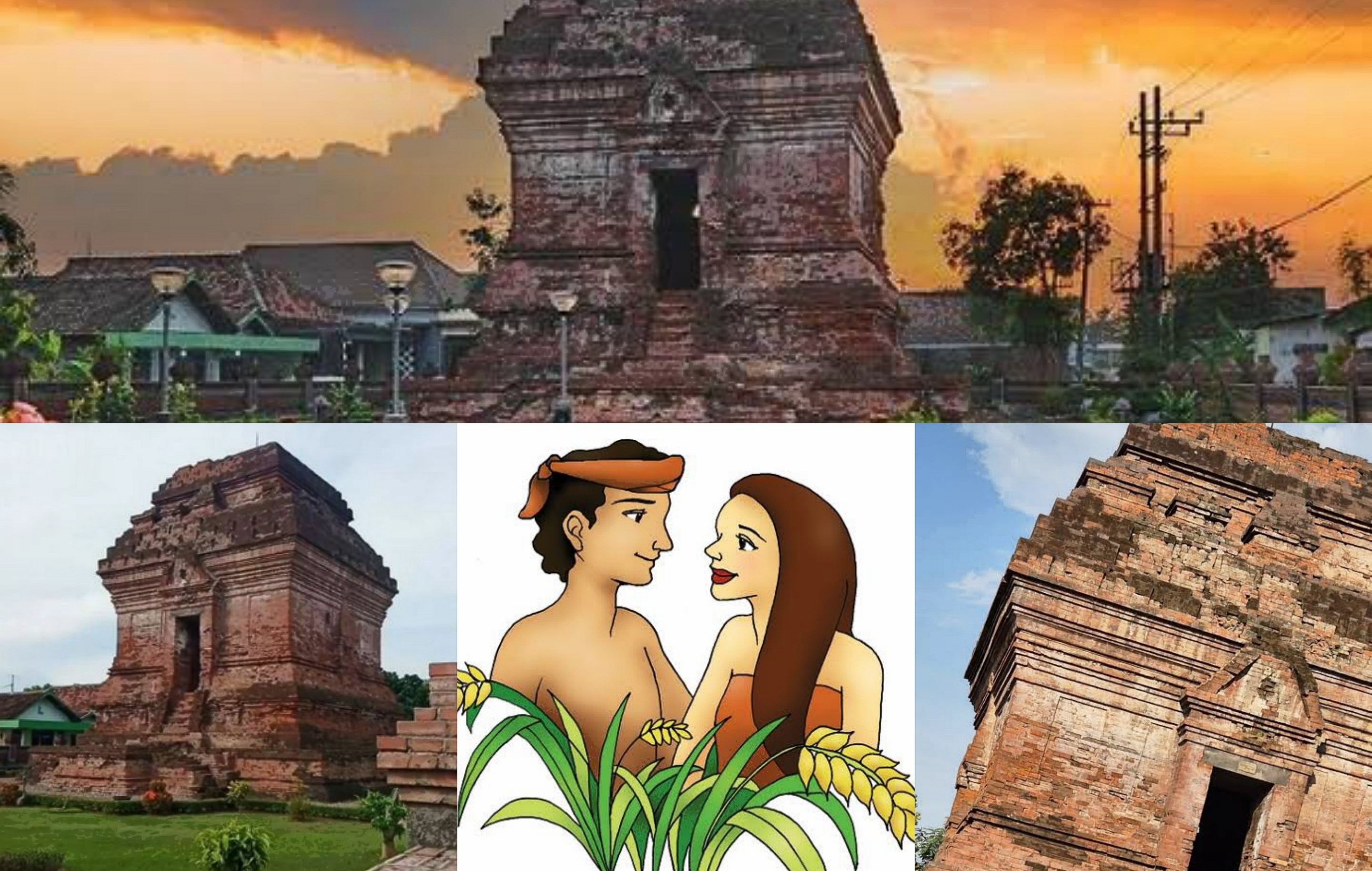 Peninggalan Candi Pari Bukti Kisah Cinta Dewi Walangangin dan Jaka Pandelegan