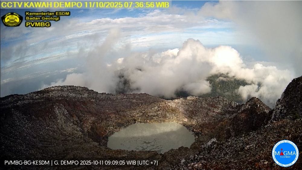 Gunung Dempo Masih Waspada, PVMBG Imbau Warga Tidak Mendekat ke Kawah Aktif