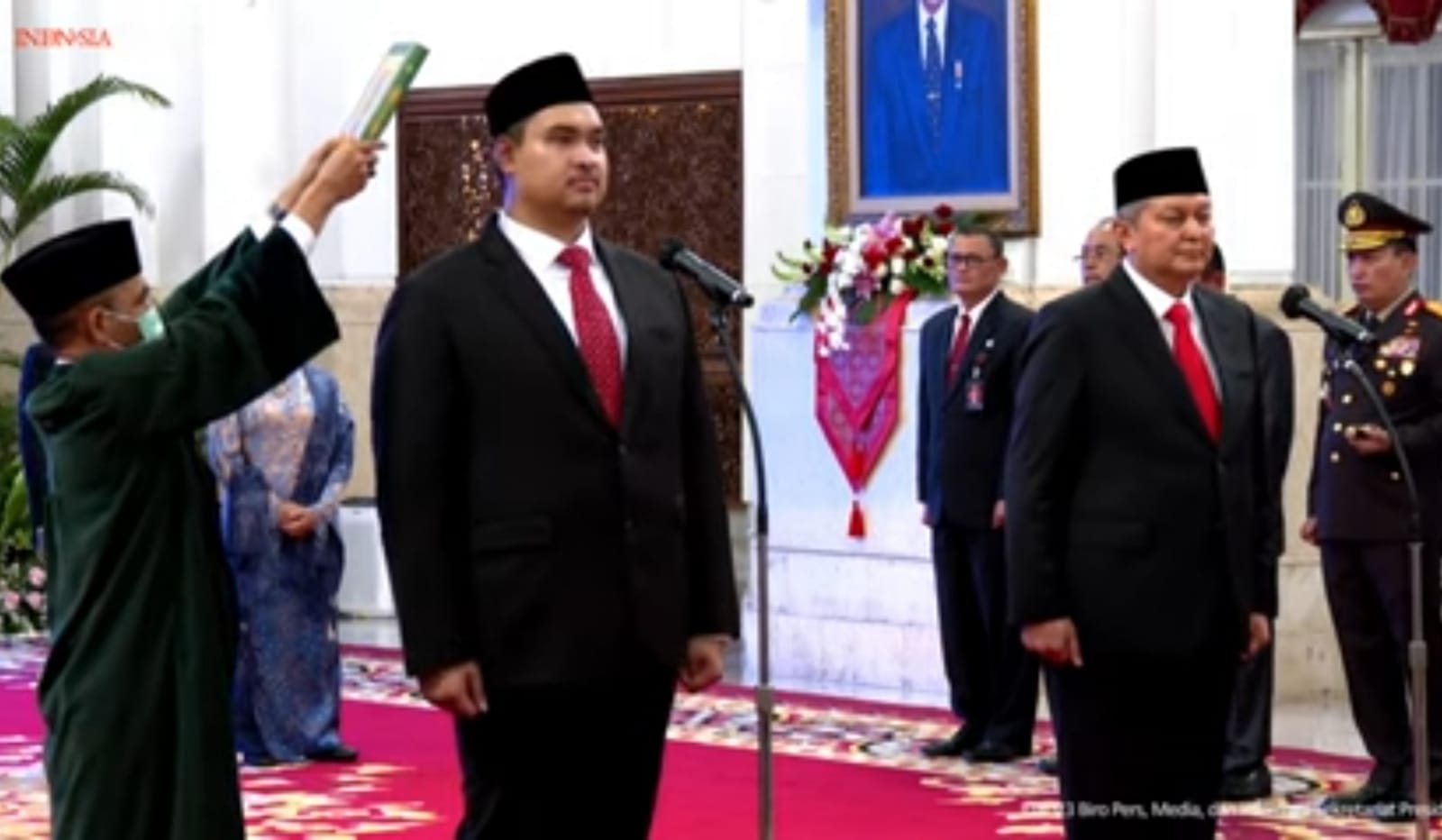 Presiden Jokowi Lantik Menpora Baru Dito Ariotedjo