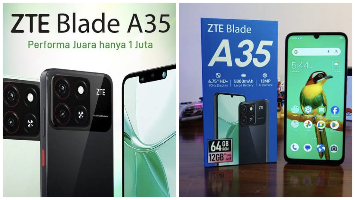 ZTE Blade A35 Rilis, Ponsel Terbaru dengan Fitur Mirip iPhone yang Mengesankan
