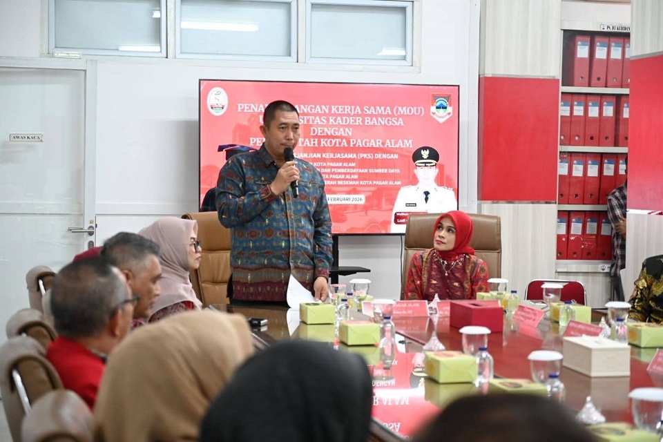 Pemkot Pagar Alam Teken MoU dengan UKB dan RRI Palembang 