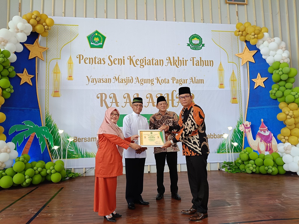 RA Al-Azhar Yayasan Masjid Agung Kota Pagar Alam, Raih Penghargaan Teladan dalam Program Kesehatan