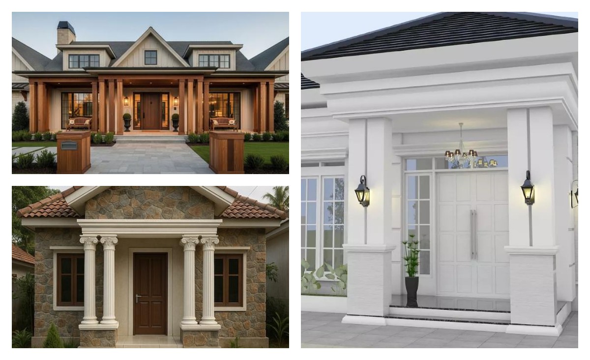 Tampilan Depan Rumah Klasik Modern: 15 Desain Pilar Sederhana yang Memukau