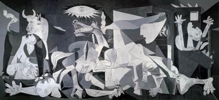 Guernica, Sebuah Kanvas Besar dengan Gambar yang Menunjukkan Kengerian Perang