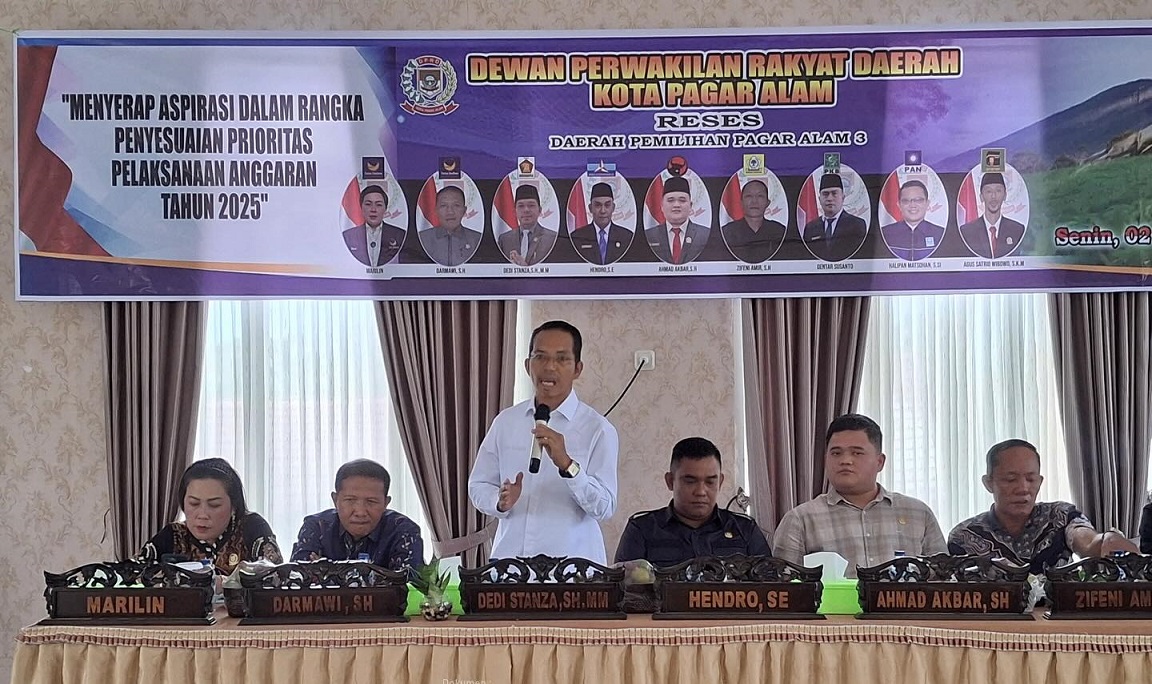 Reses Dapil III, Menjaring Aspirasi Prioritas Pembangunan di Pagar Alam