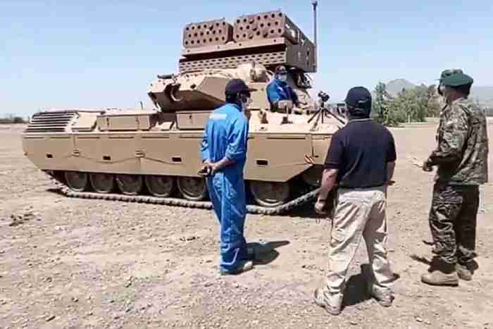 Ditangan Angkatan Darat Chili, MBT Leopard 1 Dikonversi Jadi Self Propelled MLRS 122mm