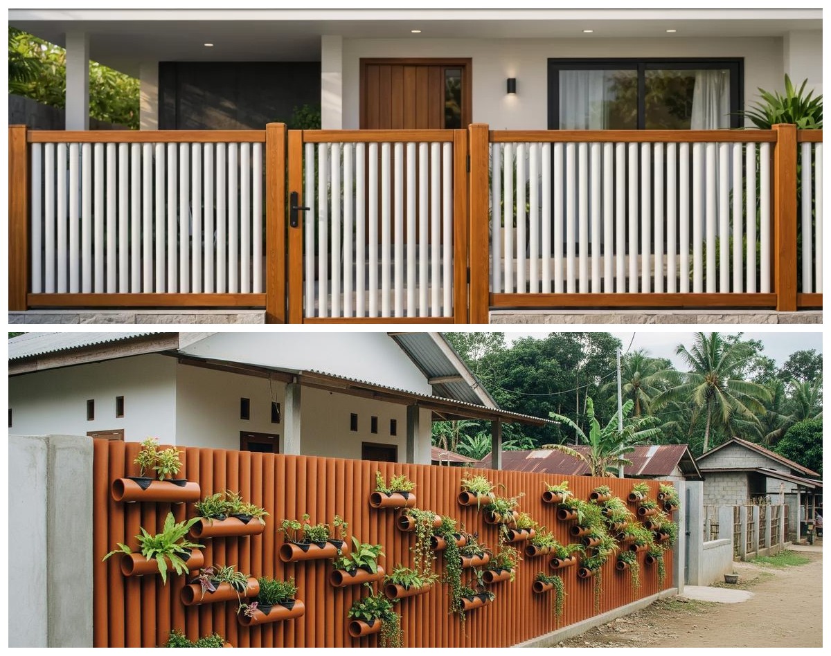 Pagar PVC Minimalis Lagi Tren di Kampung, Murah, Awet, dan Bikin Rumah Tampak Lebih Modern!