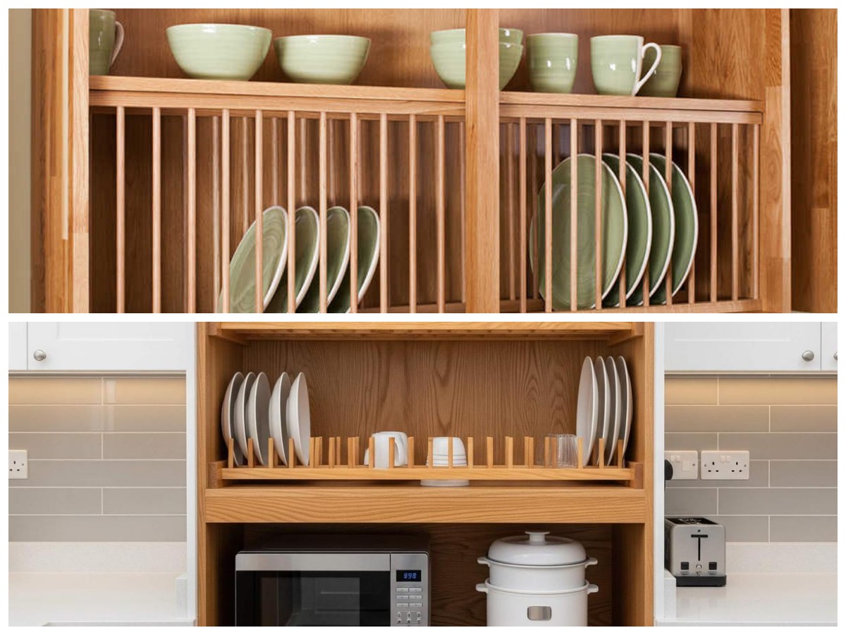 Bikin Dapur Lebih Nyaman! 6 Rak Piring Kayu Cantik yang Fungsional dan Stylish