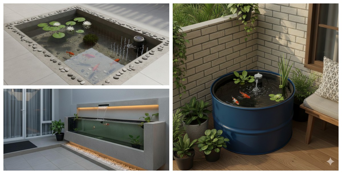 Budget Tipis, Rumah Tetap Hidup! 10 Model Kolam Ikan Minimalis yang Bisa Ditiru