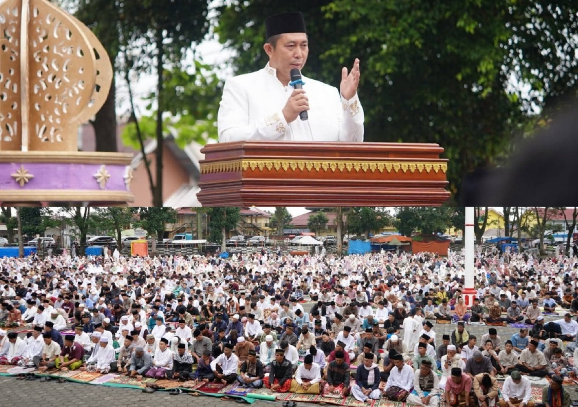Jemaah Shalat Ied Padati Lapangan Merdeka, Walikota Ajak Berbuat Yang Bernilaì Ibadah