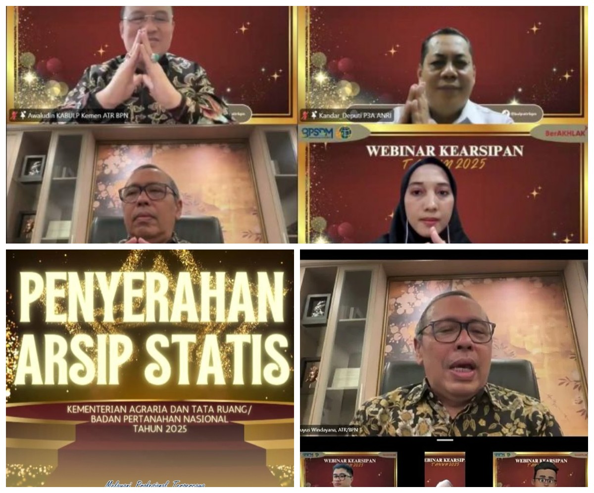 Kementerian ATR/BPN Serahkan Arsip Statistik Bersejarah ke ANRI sebagai Upaya Pelestarian Memori Bangsa!