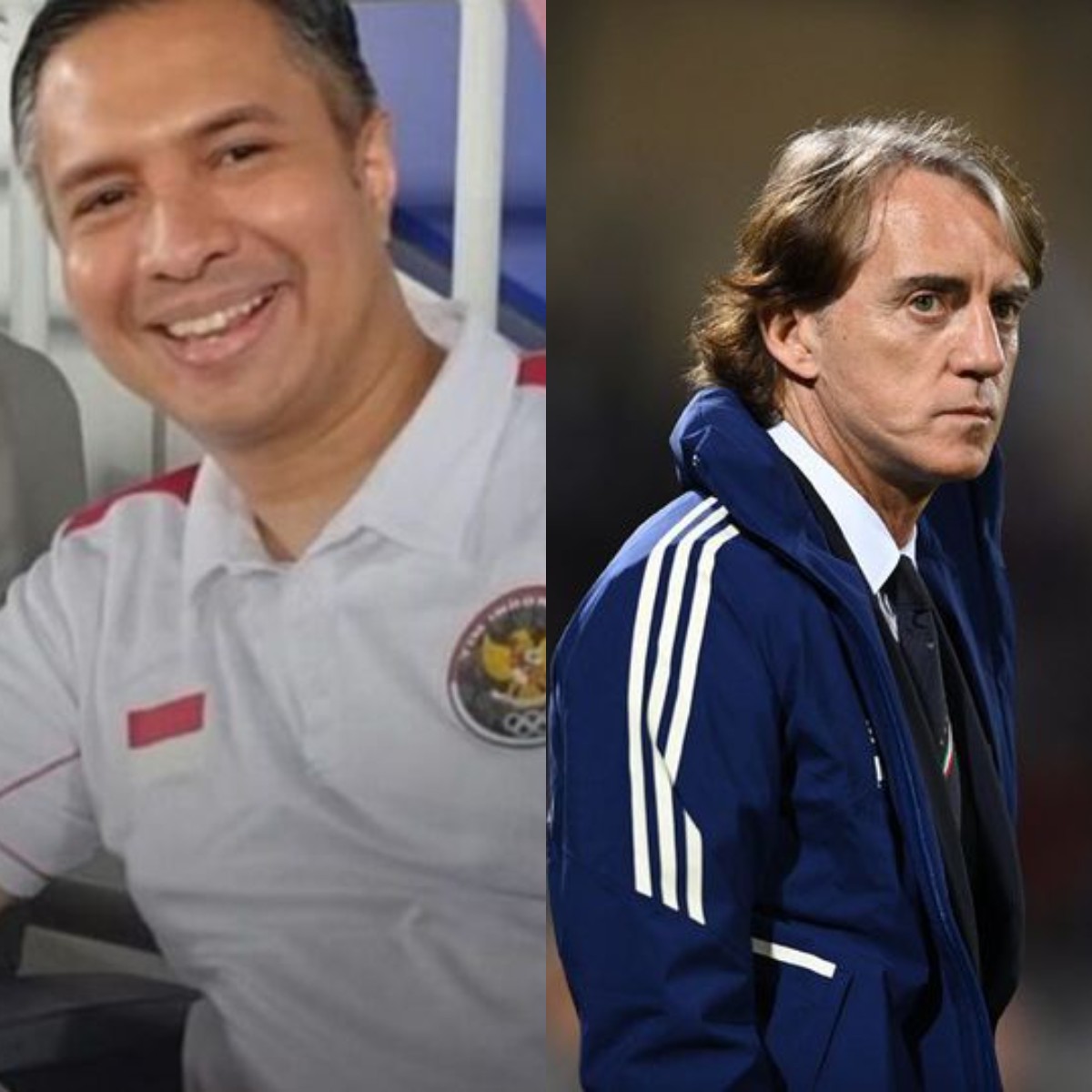  Roberto Mancini dan Fausto Salsano Terkesan dengan Performa Pemain Timnas U-23 Indonesia Saat Melawan Irak
