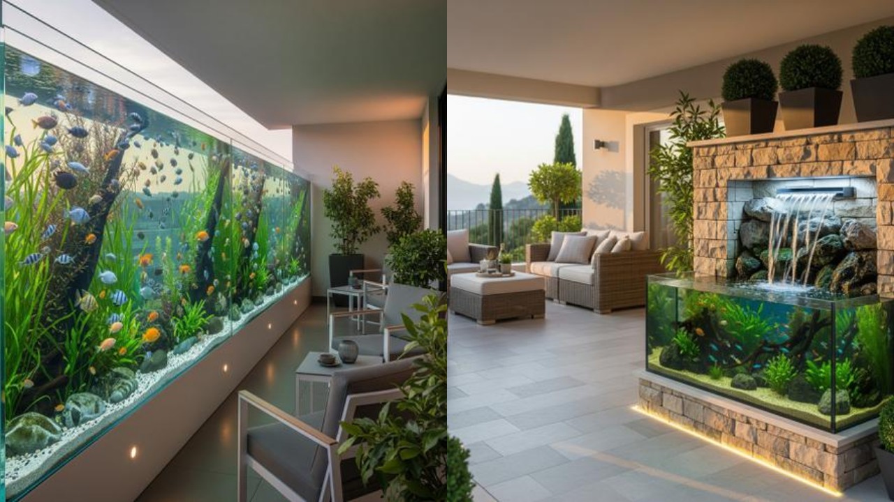 Inspirasi Teras Rumah dengan Akuarium yang Estetik dan Menyejukkan!