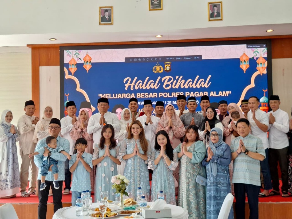 Gelar Halal Bihalal Bersama Personel, AKBP Januar KS Persada : Pererat Silaturahmi dan Kebersamaan