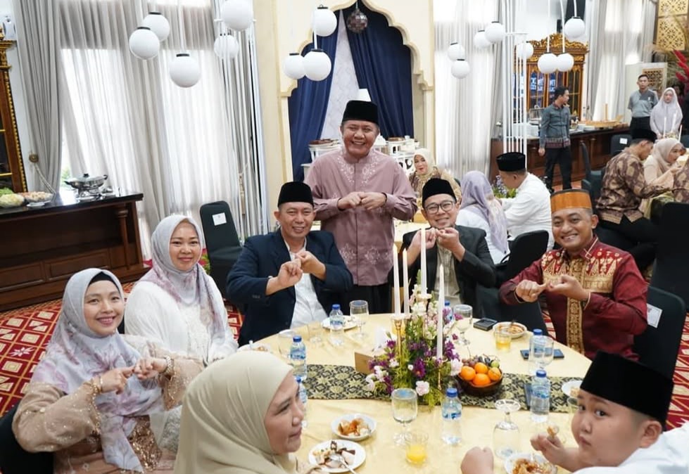 Wako dan Wawako Pagar Alam Hadiri Halal Bihalal Bersama Gubernur Sumsel