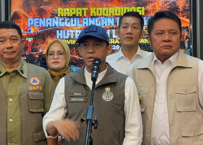 Menhut: Karhutla Sumsel Mulai Terkendali, Satgas Darat Jadi Kekuatan Utama