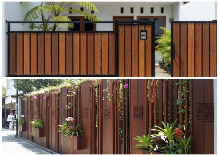 5 Inspirasi Pagar Rumah Minimalis Sentuhan Kayu yang Bikin Hunian Privat dan Makin Stylish