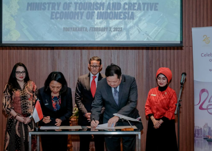 Majukan Pariwisata Dan Ekraf Di Indonesia, Kemenparekraf Gandeng Qatar Airways
