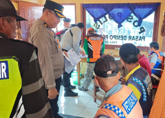 Terjaring Ops Sikat Musi, 5 Jukir Liar Digelandang ke Pos Polisi