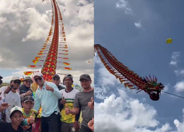 Festival Layang-layang Dempo 2025, Ada Naga Melayang di Langit Pagar Alam