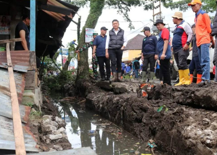 Banjir, Pj Walikota Pagar Alam Pimpin Pembersihan Gorong-gorong, Gasken Pak