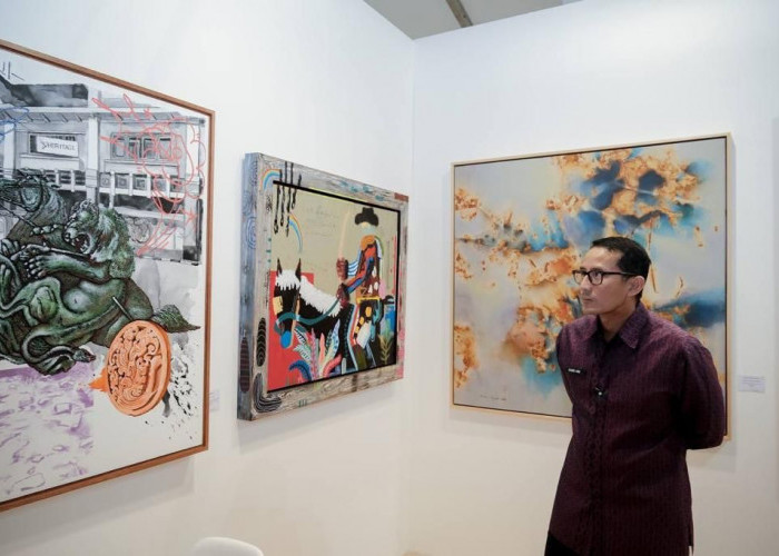 ﻿Kunjungi Art Jakarta Gardens, Sandiaga Uno: Hadirkan Ruang Apresiasi Karya Seni Rupa