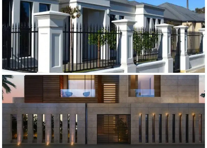 Model Pagar Beton Minimalis Modern yang Tinggi dan Fungsional untuk Hunian Aman
