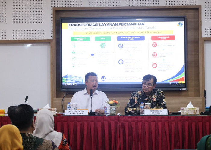 Menteri Nusron Dorong Transformasi Layanan Pertanahan di Yogyakarta