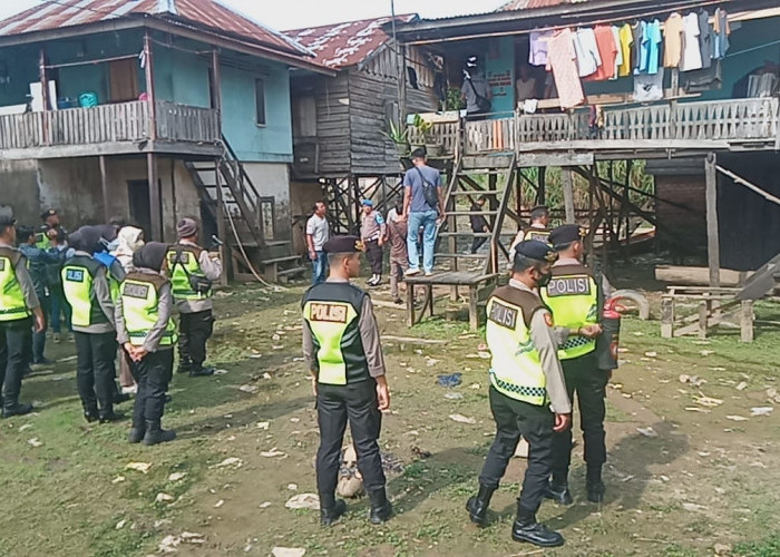Polresta Jambi Lakukan Penggrebekan Kampung Narkoba di Pulau Pandan