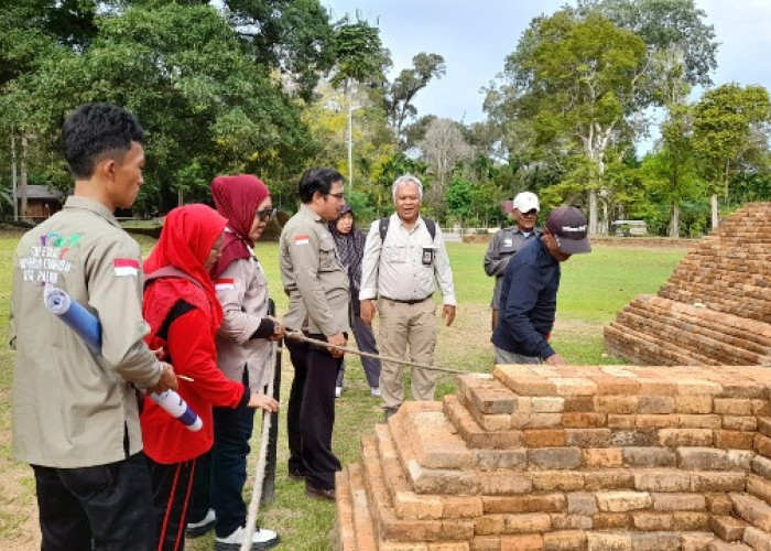 Jupel Cagar Budaya Pagar Alam Kunjungi Candi Muaro Jambi