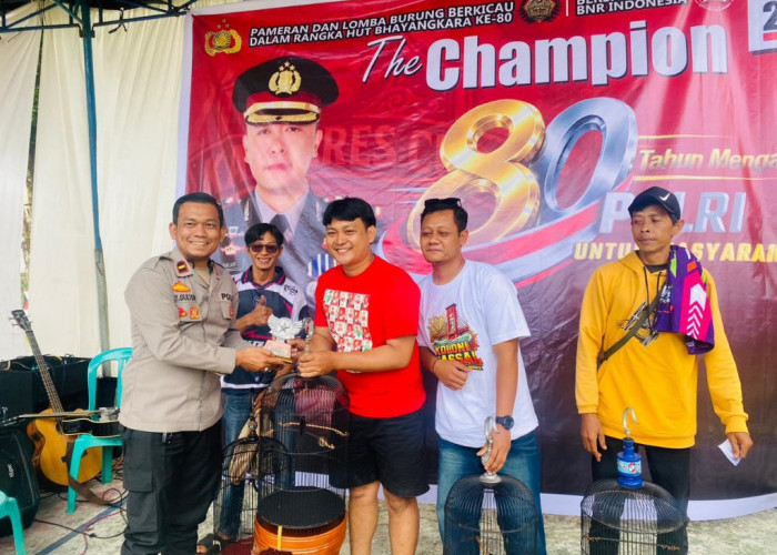 Kicau Mania Semarakkan HUT Bhayangkara ke-80