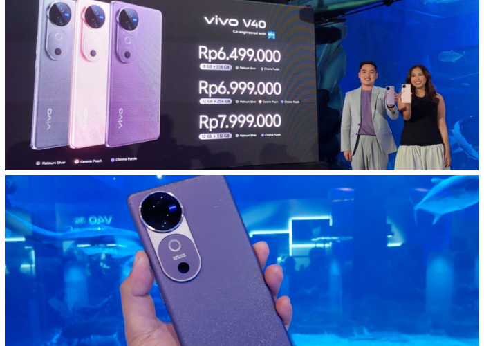 Vivo V40 Meluncur Resmi, Usung Kamera ZEISS Profesional dengan Bodi Tipis dan Baterai Tahan Lama