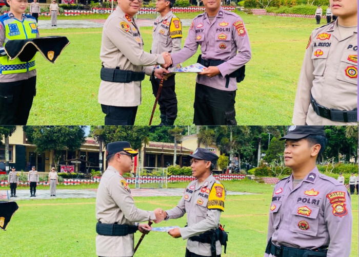 Personel Berdedikasi Tinggi Mendapat Penghargaan Kapolres Pagar Alam