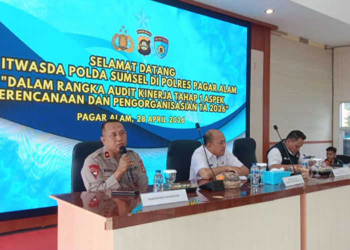 Tim Itwasda Polda Sumsel Nilai Layanan Polres Pagar Alam Layak dan Berkualitas