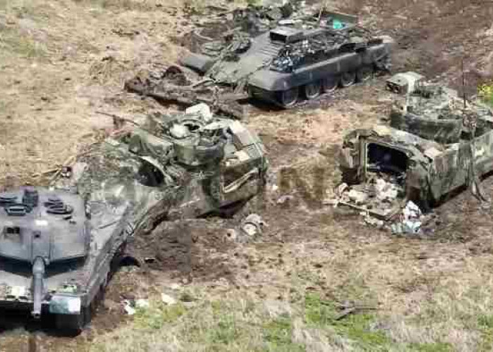 Rontok di Medan Tempur, Ranpur M2 Bradley Ukraina Dipasangi BUSK Explosive Reactive Armor
