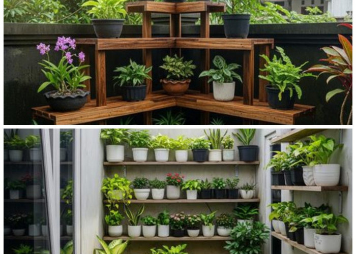 Sulap Ruang 2x1 Meter Jadi Asri! 8 Ide Rak Tanaman Kreatif yang Estetik dan Fungsional