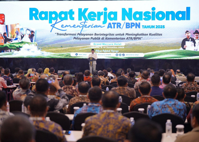 Menteri ATR/BPN Buka Rakernas 2025: Tegaskan Tiga Agenda Utama Transformasi Pelayanan