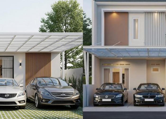 Desain Carport Minimalis 2 Mobil di Lahan Terbatas, Solusi Praktis Hunian Modern!