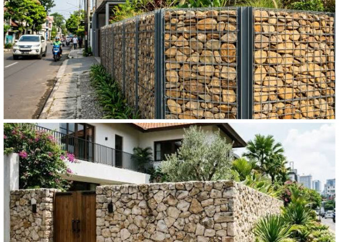 7 Inspirasi Pagar Batu Alam yang Bikin Tampilan Rumah Naik Level, Estetik dan Tahan Lama!