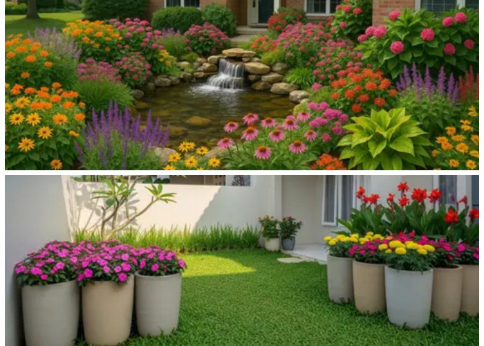 Inspirasi Desain Kebun Bunga Warna-Warni yang Bikin Tetangga Melirik, Suasana Segar Tiap Pagi