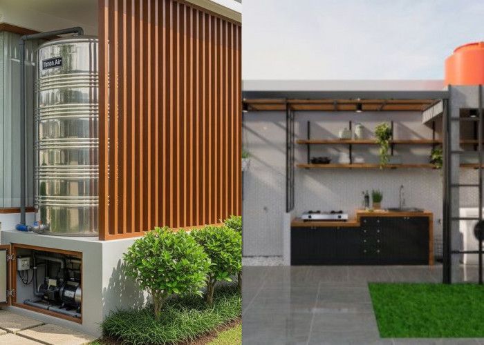 Inspirasi Penempatan Toren Air di Rumah Minimalis yang Tidak Mengganggu Tampilan!
