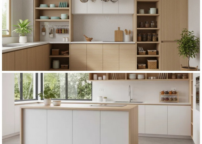 Inspirasi Dapur Minimalis Modern: Kitchen Set Bergaris Bersih yang Fungsional