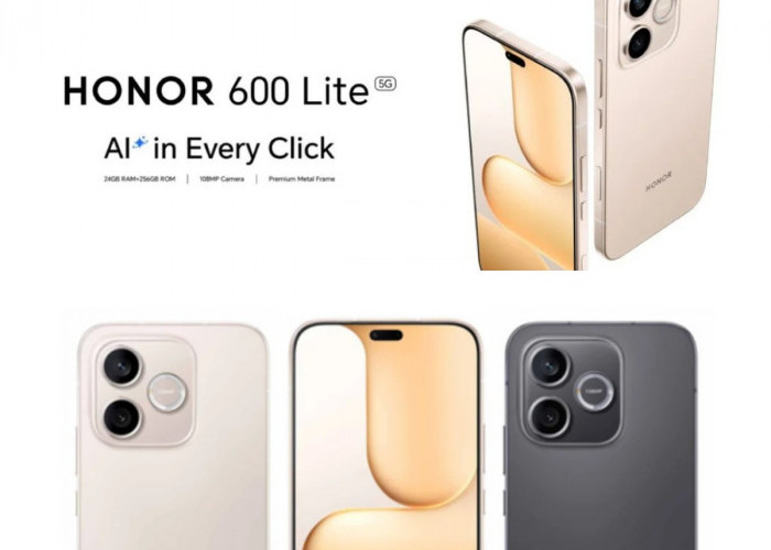 Honor 600 Lite Meluncur! Desain Elegan Ala iPhone, Layar Tajam dan Kamera Andal di Kelas Menengah