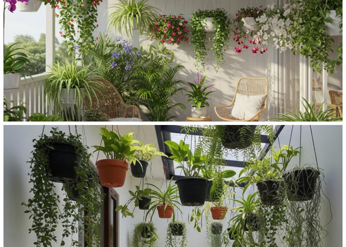 5 Tanaman Hias Gantung untuk Teras Sempit, Cantik Tanpa Bikin Terlihat Penuh